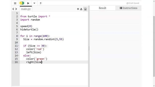 Python Turtle - Combining FOR, IF and RANDOM смотреть онлайн