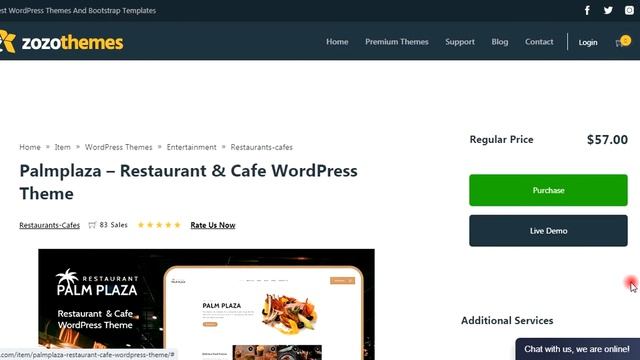 Palmplaza - Restaurant & Cafe WordPress Theme (Demos-1) смотреть онлайн
