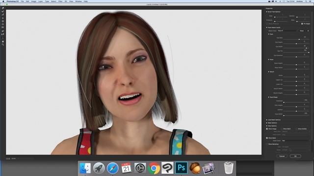 Photoshop CC Create animations using face aware liquify tutorial смотреть онлайн