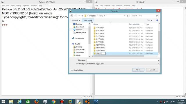 Tutorial #13 Python List Basics [select item] смотреть онлайн