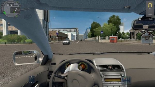 City Car Driving - экзамен в городе с прицепом