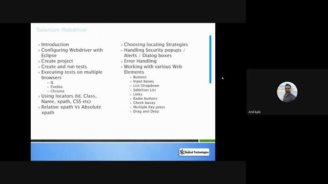 Software Testing Training | Java | Selenium | TestNG | Cucumber |Agile Demo - Radical Technologies смотреть онлайн