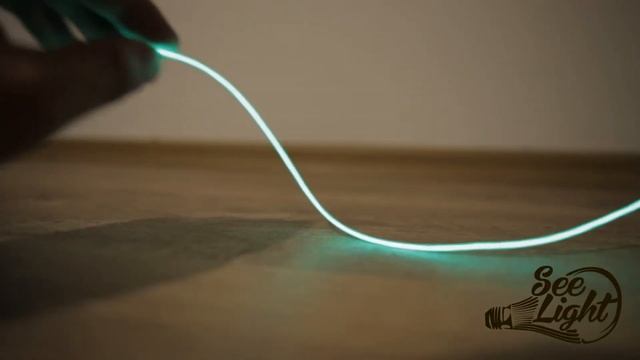 Электролюминесцентный провод (холодный неон) 2,6мм зеленый