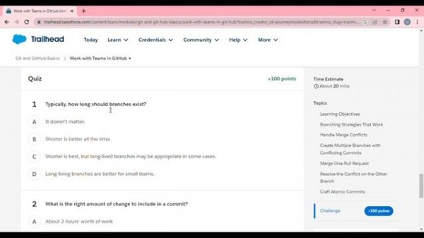 Git and GitHub Basics | Work with Teams in GitHub | Salesforce/Trailhead