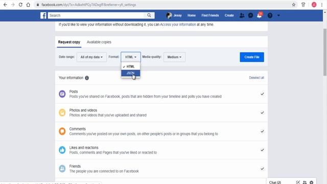 How to Download Facebook Information - Posts Messages Images Comments & more смотреть онлайн