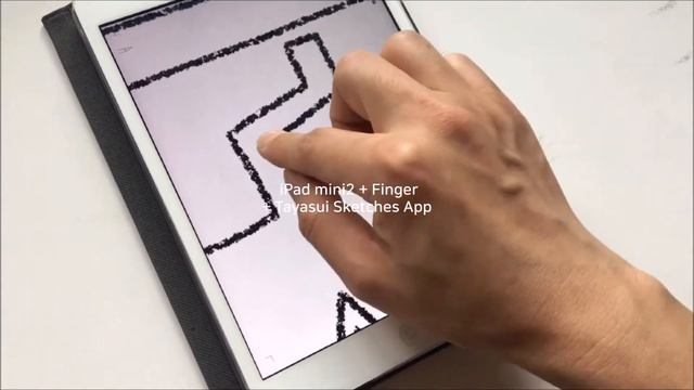 Tayasui Sketches App - Finger Drawing (on iPad mini2) смотреть онлайн