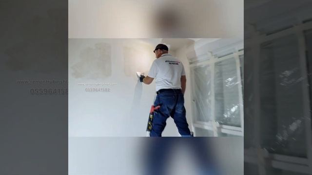 Шпаклевание стен при помощи строительных ходулей смотреть онлайн