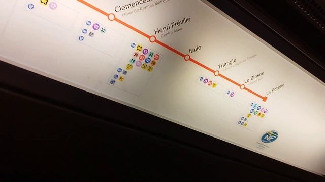 Métro de Rennes Ligne A Siemens VAL 208 AG AB 03 entre V-U et JFK (Vue intérieur) смотреть онлайн