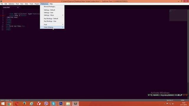 #4. Выбор цветовой темы в Sublime Text 2 / Color Schemes in Sublime Text 2 смотреть онлайн