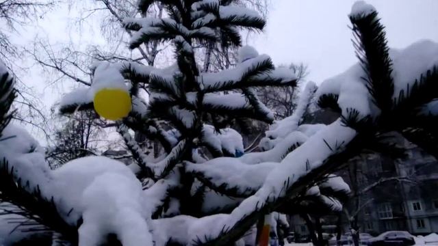 С детского садика через "горки" и качели Левый берег Новокузнецк Кузбасс 13 01 2021 мороз -20°С(3) смотреть онлайн