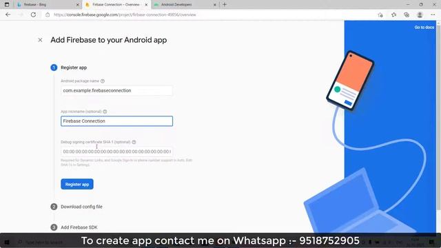 How To connect Firebase to Android Studio | How to connect Android studio to Firebase database| смотреть онлайн