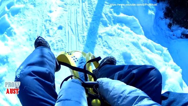 Как мы сделали горку для катания на санках, или как развлечь зимой ребёнка на даче? смотреть онлайн