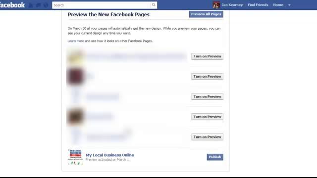 Facebook Timeline - How to preview your business page timeline смотреть онлайн