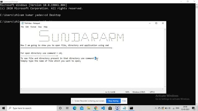 How to open file html using CMD смотреть онлайн