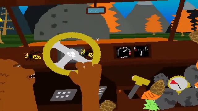 Flash Игра | Enviro bear (медведь за рулём) смотреть онлайн