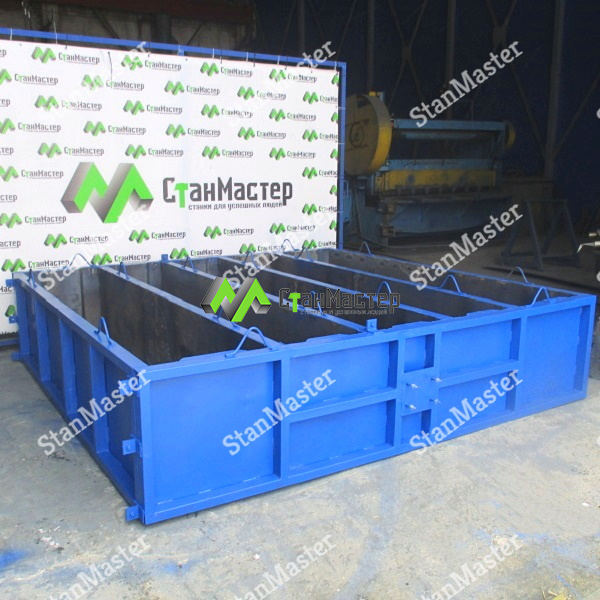 Форма для изготовления фундаментных блоков ФБС на 5 изделий. смотреть онлайн