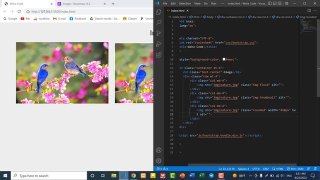 Bootstrap 5 Tutorial for Beginners 11 Image in Bootstrap ( Kurdish ) смотреть онлайн