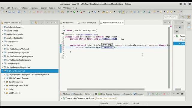 Java Servlet URL Rewriting -18 смотреть онлайн