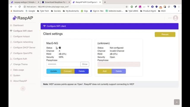 RaspAP, a free, open source, inexpensive way to create a wireless access point or repeater! смотреть онлайн