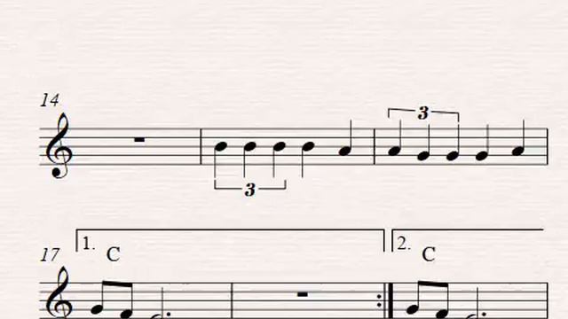 Free easy violin sheet music, La Paloma смотреть онлайн