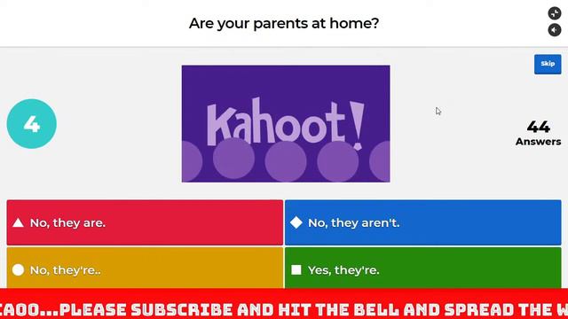 #HaveGot #HasGot #ToBe #Kahoot #Live KAHOOT ONLINE - Season 4 23 Have/Has Got Vs TO BE