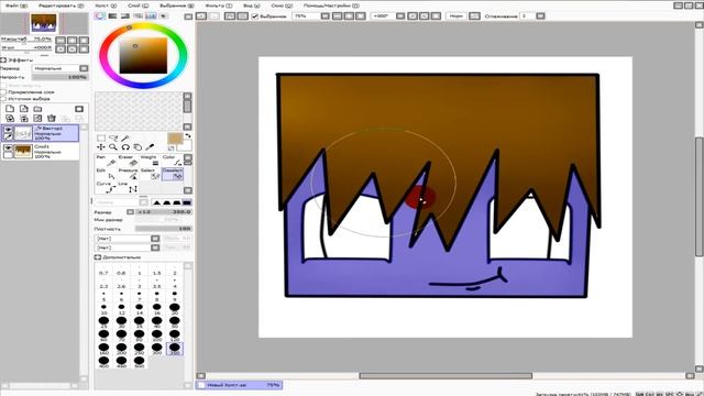 Как сделать аватарку для YouTube II Paint Tool Sai II смотреть онлайн