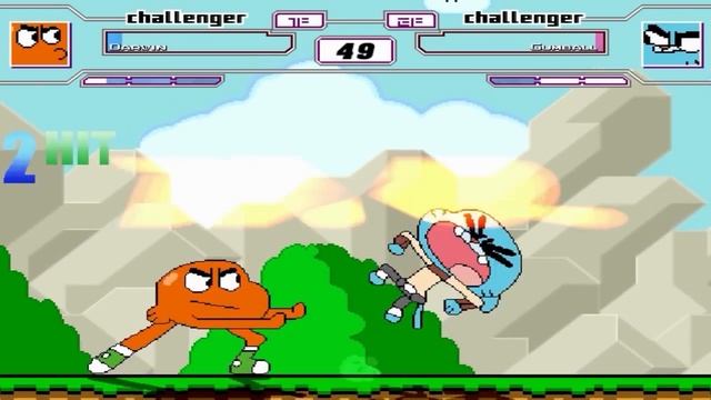 Gumball and Darwin Fights - Player 1 vs. Player 2 | SIBLING FIGHTS! смотреть онлайн