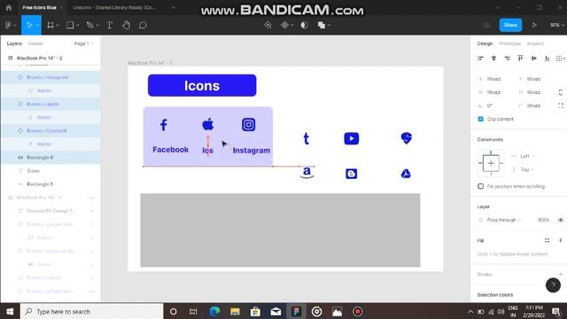 Awesome Blue Icons Design || Using Figma смотреть онлайн