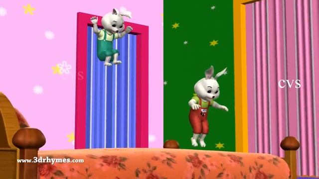 Five Little Babies jumping on the Bed | Kids' Songs | 3D Nursery Rhymes for Children смотреть онлайн