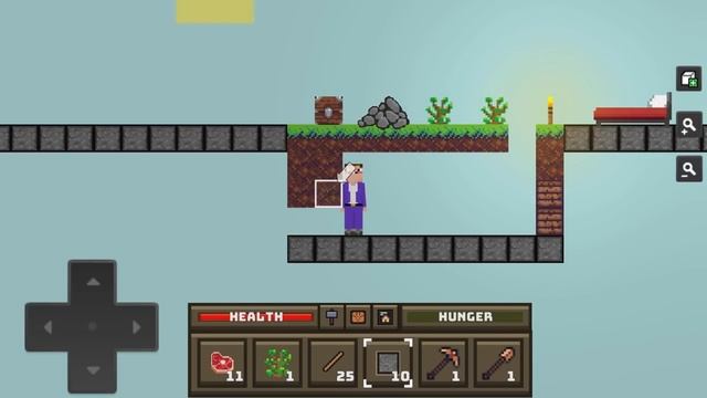 Minecraft 2d! Выжить на маленьком островке! Skyblock Noob survival simulator смотреть онлайн
