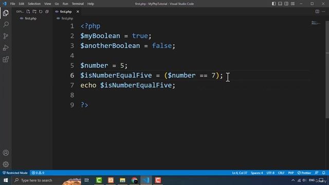 Booleans Data Type in PHP Explained - Lecture 10 | The Complete PHP course for beginners 2023 смотреть онлайн