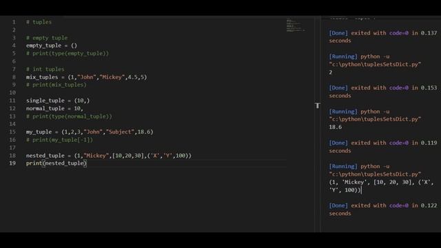 Python Tutorial for Beginners | Tuples in Python смотреть онлайн
