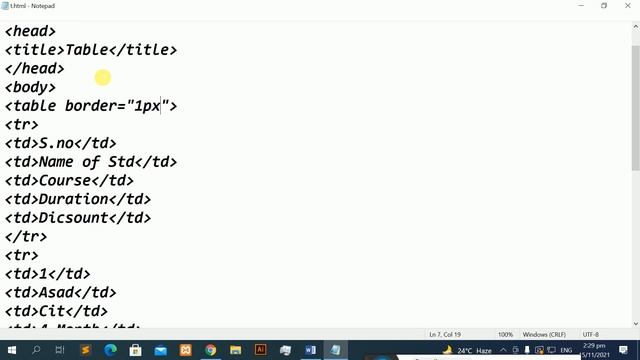 Advance Table in html5(2021)-Class-06 #table #tr #td #th #colpan #rowspan #boder смотреть онлайн