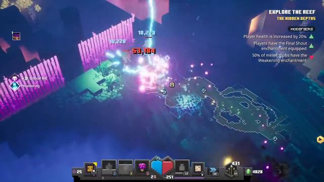 HIDDEN DEPTHS DLC-Daily trial,Full,Anniversary Event in Minecraft Dungeons Kevin Gaming Live Stream смотреть онлайн