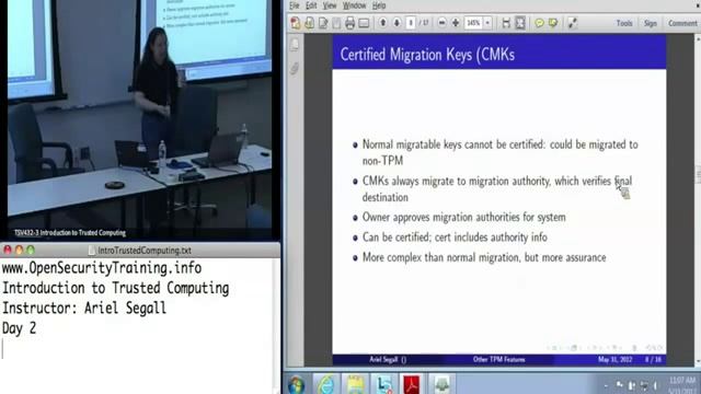 OpenSecurityTraining Introduction To Trusted Computing (Day 2 part 5) смотреть онлайн