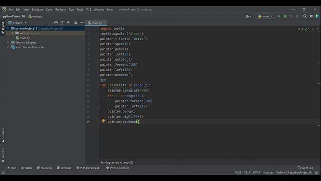 | PYTHON TURTLE PROJECT| | ANIMATION CIRCLE | смотреть онлайн