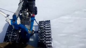 Мотоблок Нева на гусеницах
