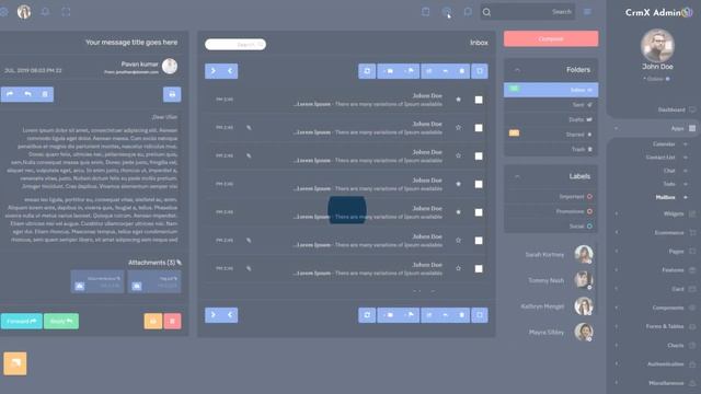 Bootstrap 5 Admin Template fully Responsive With Sass – CrmX смотреть онлайн