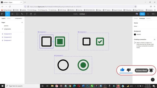 Figma Tutorials - Design Interactive Checkbox and Radio Buttons 2022 смотреть онлайн