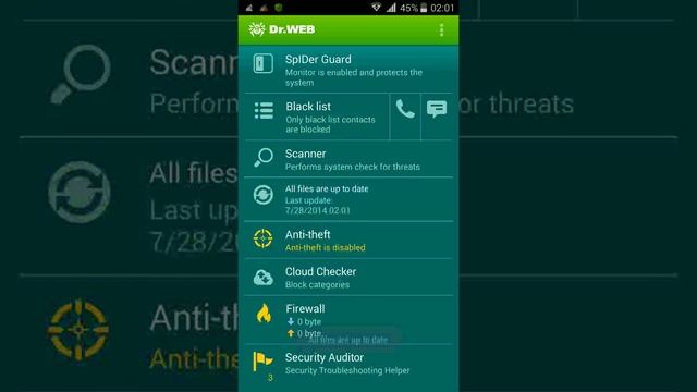 Dr.Web v.9 Antivirus For Android смотреть онлайн