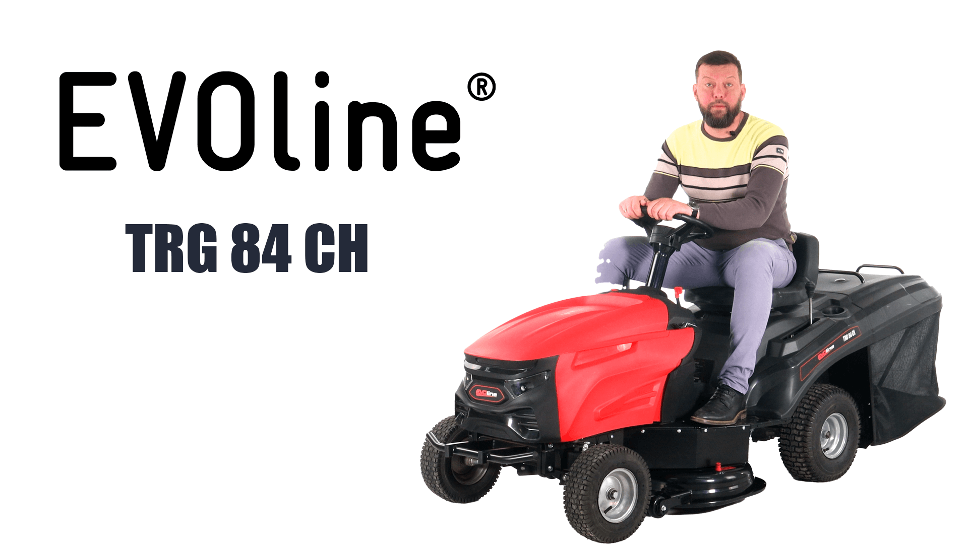 Обзор на садовый трактор EVOline TRG 84 CH смотреть онлайн