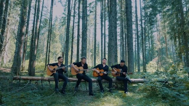 40 FINGERS - Fade to Black by METALLICA with 4 Guitars смотреть онлайн