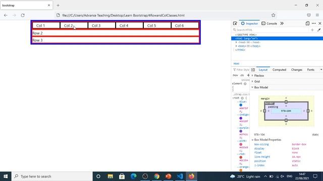 Row and Col Classes in Bootstrap in Urdu/Hindi смотреть онлайн