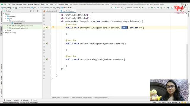 #14 Implement SeekBar & RatingBar in Android App | Android Studio | Android Development Tutorial смотреть онлайн