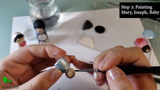 NATIVITY Scene with 3D PEG DOLLS - Christmas DIY craft idea смотреть онлайн