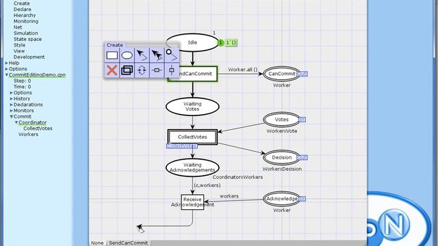 Demo of editing in CPN Tools смотреть онлайн