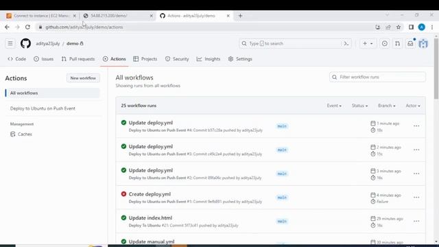Deploy code to an Ubuntu server with GitHub actions смотреть онлайн