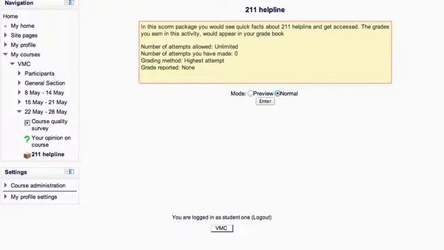 Moodle - Adding a SCORM activity and attempting it as a student смотреть онлайн