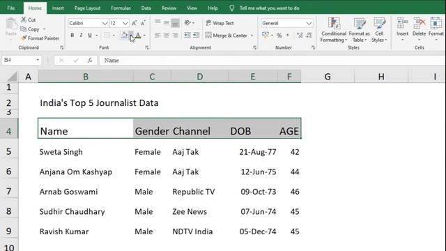 Microsoft Excel 2019 Basic Course | Basic Data Entry Rules In Excel | Part 3 (Hindi)