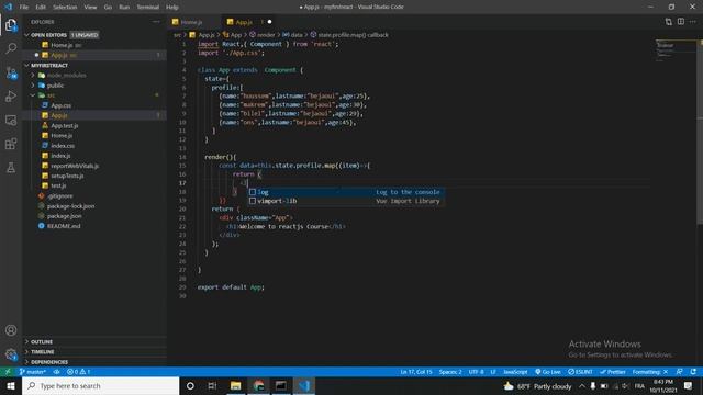 18 Map List or Loop an Array in React js | كيفية عمل تكرار و الطباعة مع الجداول في رياكت جيس смотреть онлайн